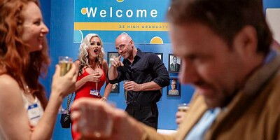 Good-looking busty blonde Alena Croft fucked by a long penis