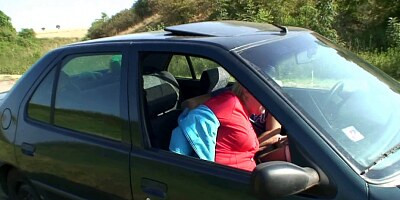 GRANNYBET - 80 years old bitch gets screwed in the car