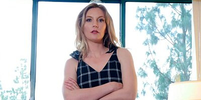 Great-looking angel with small tits Mona Wales opens her little hole