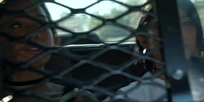 Honey Gold grinds her clit over the officers face