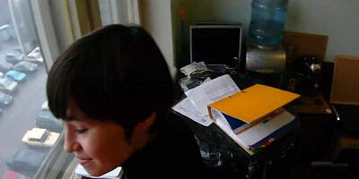 Hot and shy chick must show her body at a job interview