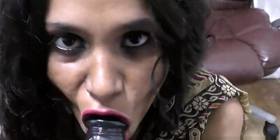 Hot Indian Aunty dirty talking and blowjob