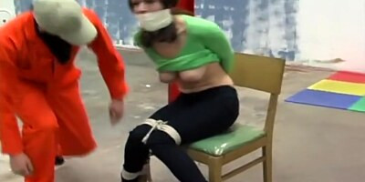 Hunter tied and gagged