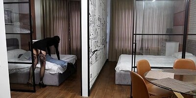 I was fucked by his friend. That was close! He almost saw us