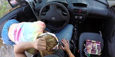 Insane! Double Cum Shower For Horny Jogger Girl During Lunch Break