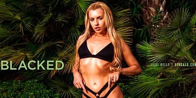 Interracial relations between Lexi Belle and her new chocolate friend