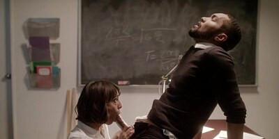 Interracial sex on the table with a slender doll Janice Griffith