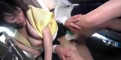 Japanese Wife having hot sex in bus