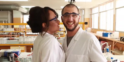 LECHE 69 Lab Nerd wants penis in her Latina vagina