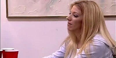 Lesbian cheerleader orgy