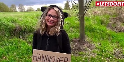 LETSDOEIT - Busty Hitchhiker Milf Izzy Mendosa Pays With Pussy For Her Travel To Hannover
