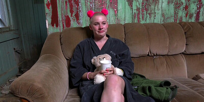 Little Lost Bald Girl Gets Gangbanged