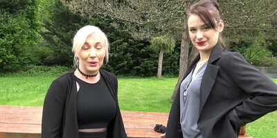 Louane and her friend get fucked by two big dicks!