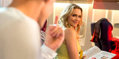 Mia Malkova, debuts for Private by fucking on a plane