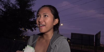 Midnight outdoor shagging with May Thai