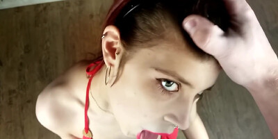 Miha Nika69 - Gentle Slobbering Blowjob Cumshot On Fa