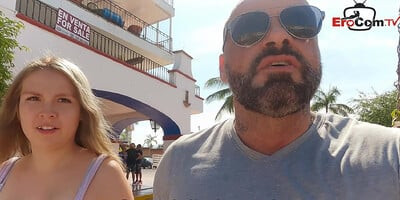 MILK TITS TEEN PICK UP - german agent meet teen in holiday and fuck her on the beach