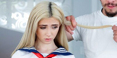 Miniature blonde Jane Wilde looks good with a fat dick inside