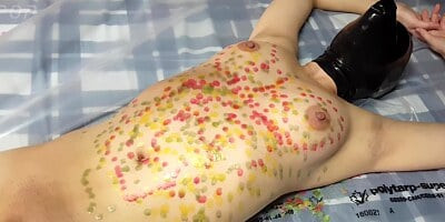 Miss Perversion Enjoying Some Wax Play