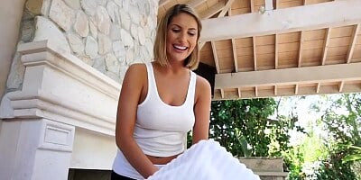 Mofos - Pornstar Vote - August Ames's Oiled up Titties Starring August Ame