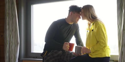 Moto babe riding cock in erotic couple