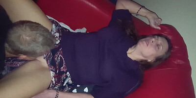 My friend and my wife teasing all of us.