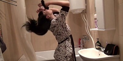 Naughty shower sex and public nudity