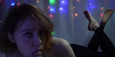 Naughty Teen Giving Feet Pose Blow Job To Sexfriend (foot Fetish High Heels Cumshot) Ellie Dopamine