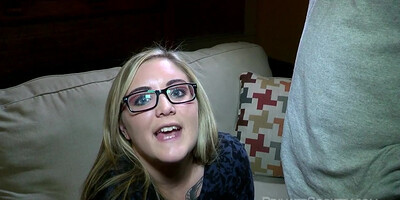 Nerd teen girl hot hardcore porn scene with creampie