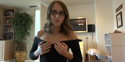 Nickey's cotton panties fit her like a glove