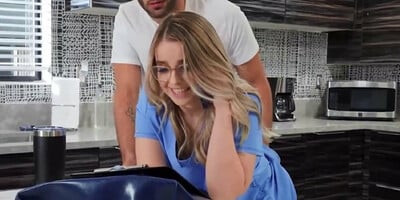 Nurse Codi Vore Is About To Go To Work, But Her Bf Damon Dice...