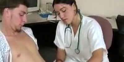 Nurse gives Handjob