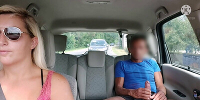 Oh shit, he gets in my cab and pulls out his cock! Shocked