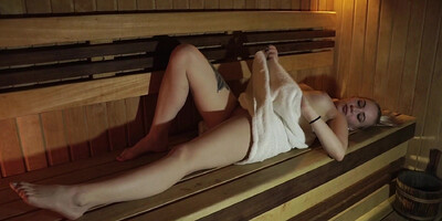 Peeping in the sauna