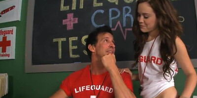 Perks Of A Lifeguard - Fucking the Summer Intern