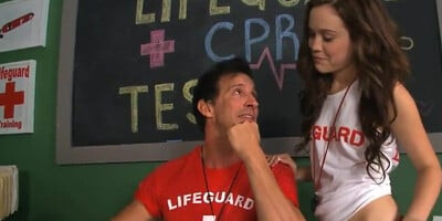 Perks Of A Lifeguard - Fucking the Summer Intern
