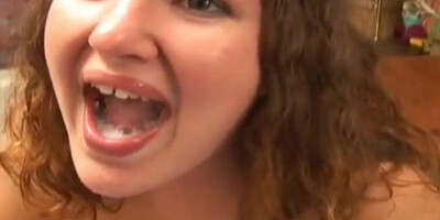 POV Amateur girly world gives a BJ