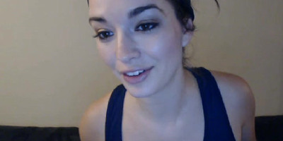 Pretty Hot Babe Strips and Masturbate