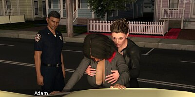 Project Hot Wife - Flashing dicks at the police station (34)