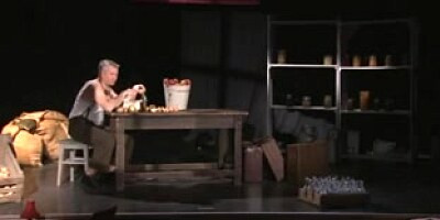 Public sex on a stage of a theatre as people watch