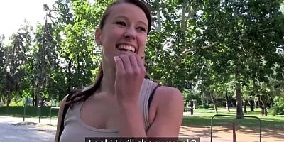 Publicagent Sexy Fitness Instructor Fucking for Money