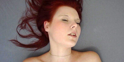 Redhead Girl Fingering Tight Pussy