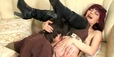 Redhead Mom wake up NOT her Son