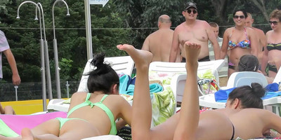 Saucy Bikini 18Yo Schoolgirl Schoolgirls With Nasty Rear End End Micro Thongs Tanning - (PORN MOVIES)