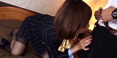 Sayuri Kinsei naughty mature Asian gal is horny stewardess