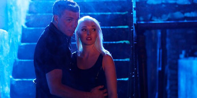 Sensual blonde Lovita Fate fucks with a big dick in the night