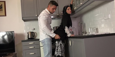 Sexy surprise for Muslim wife