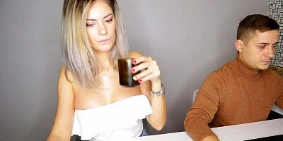 Shhh he doesn't have to see me