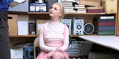 ShopLyfter - Cute Blonde Athena Rayes Fucked in the Security Room