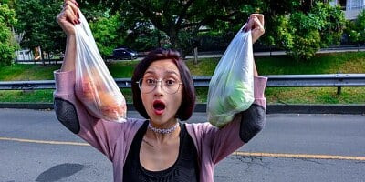 Short-haired angel in black stockings Luna Castillo fucked by a big penis